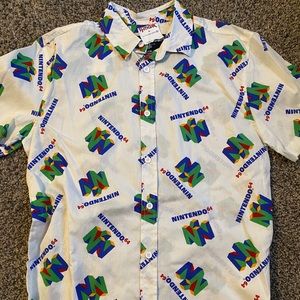N64 short sleeve button up